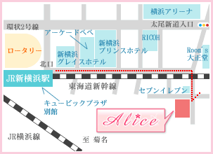 新横浜駅からの地図