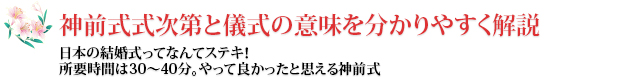 神前式式次第と儀式の意味を分かりやすく解説